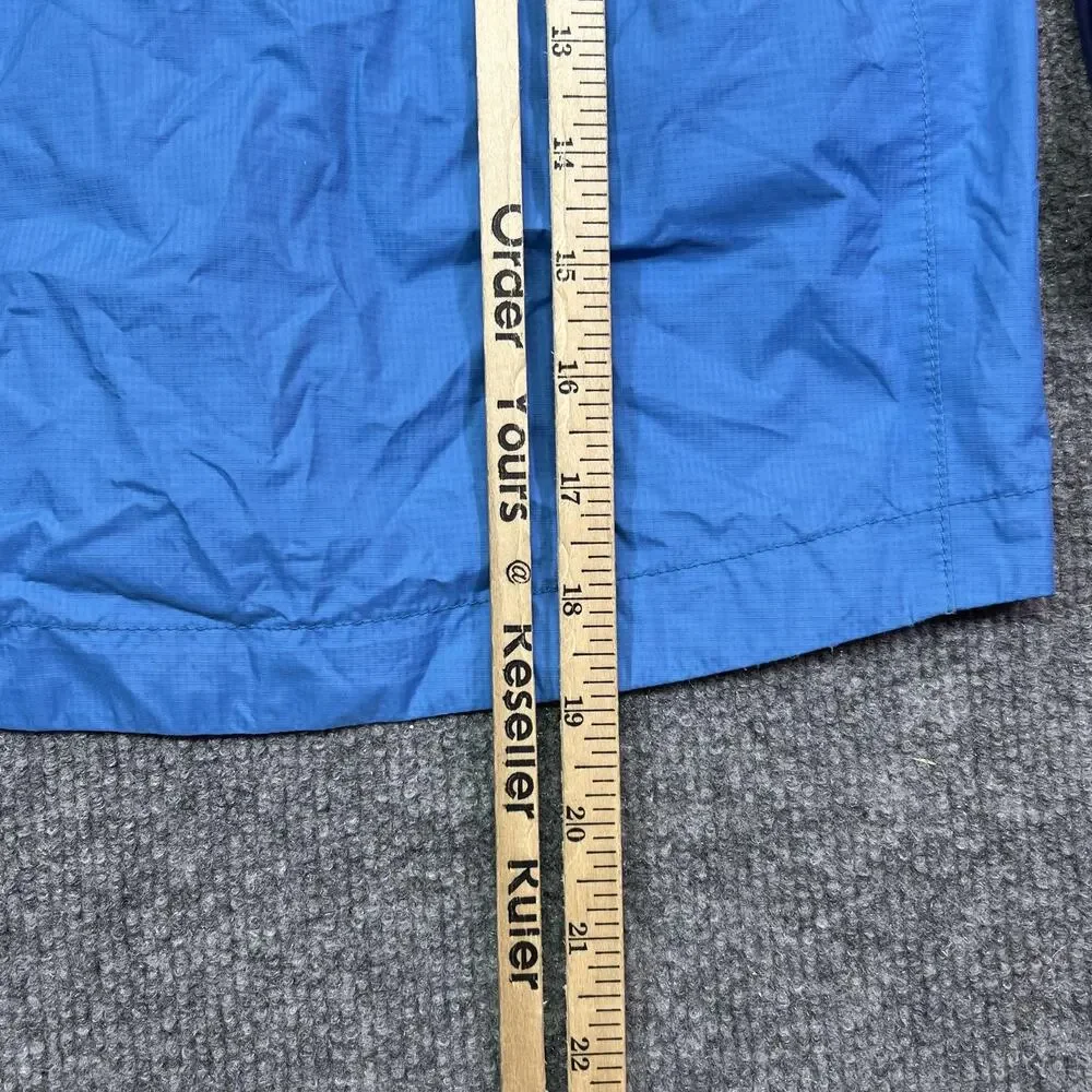 Marmot Jacket Kids XS Blue Colorblock Hooded Rain Coat Nylon Shell Lightweight